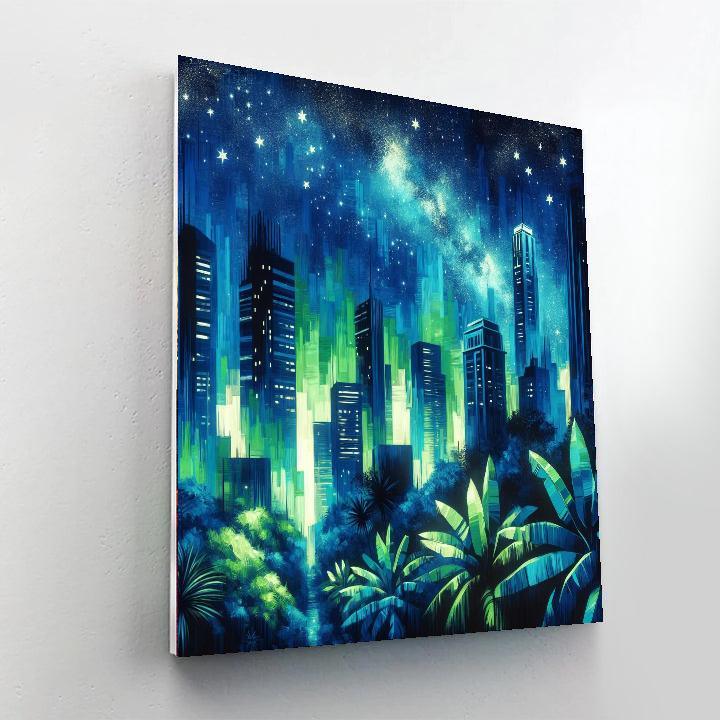 Starry Urban Jungle Painting By Numbers Kit