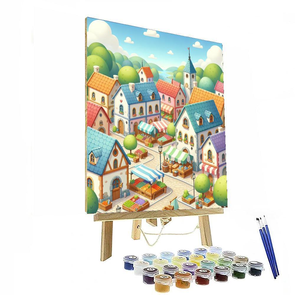 Magical Village DIY Paint By Numbers