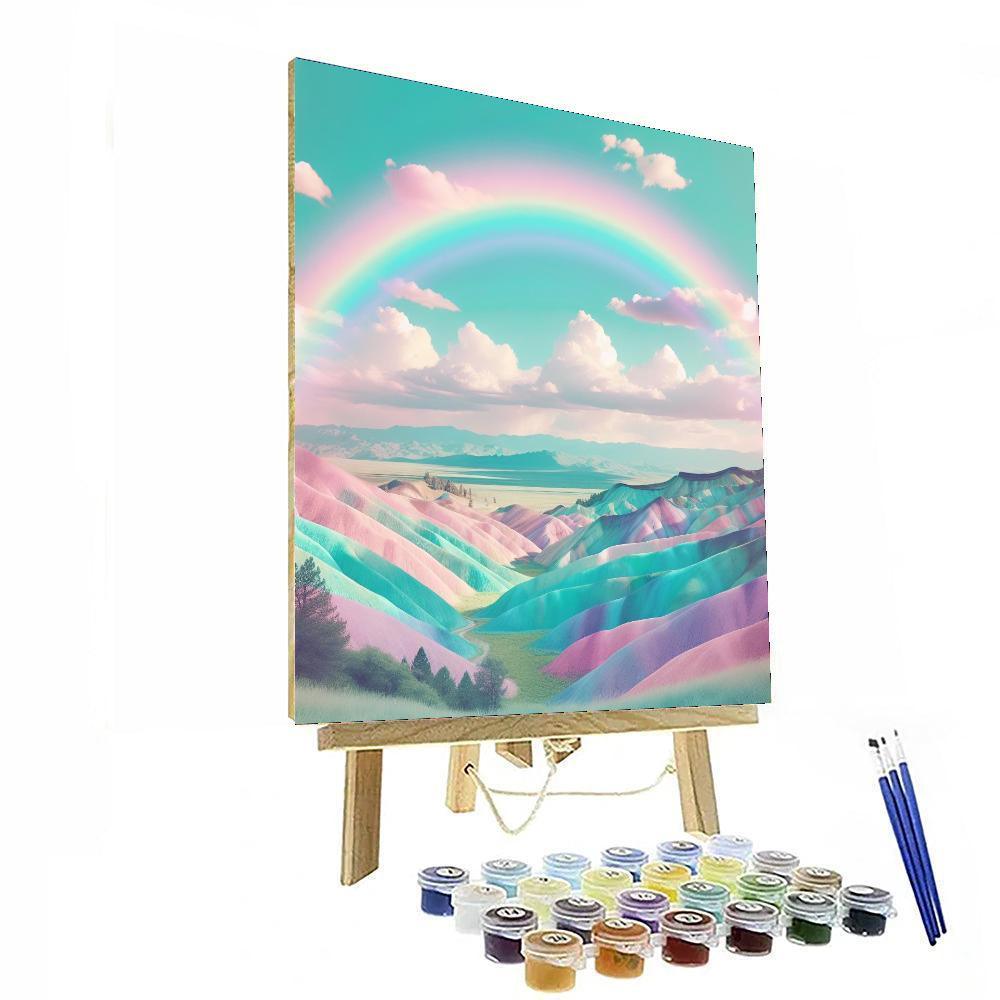 Dreamy Pastel Rainbow Paint By Numbers Kits