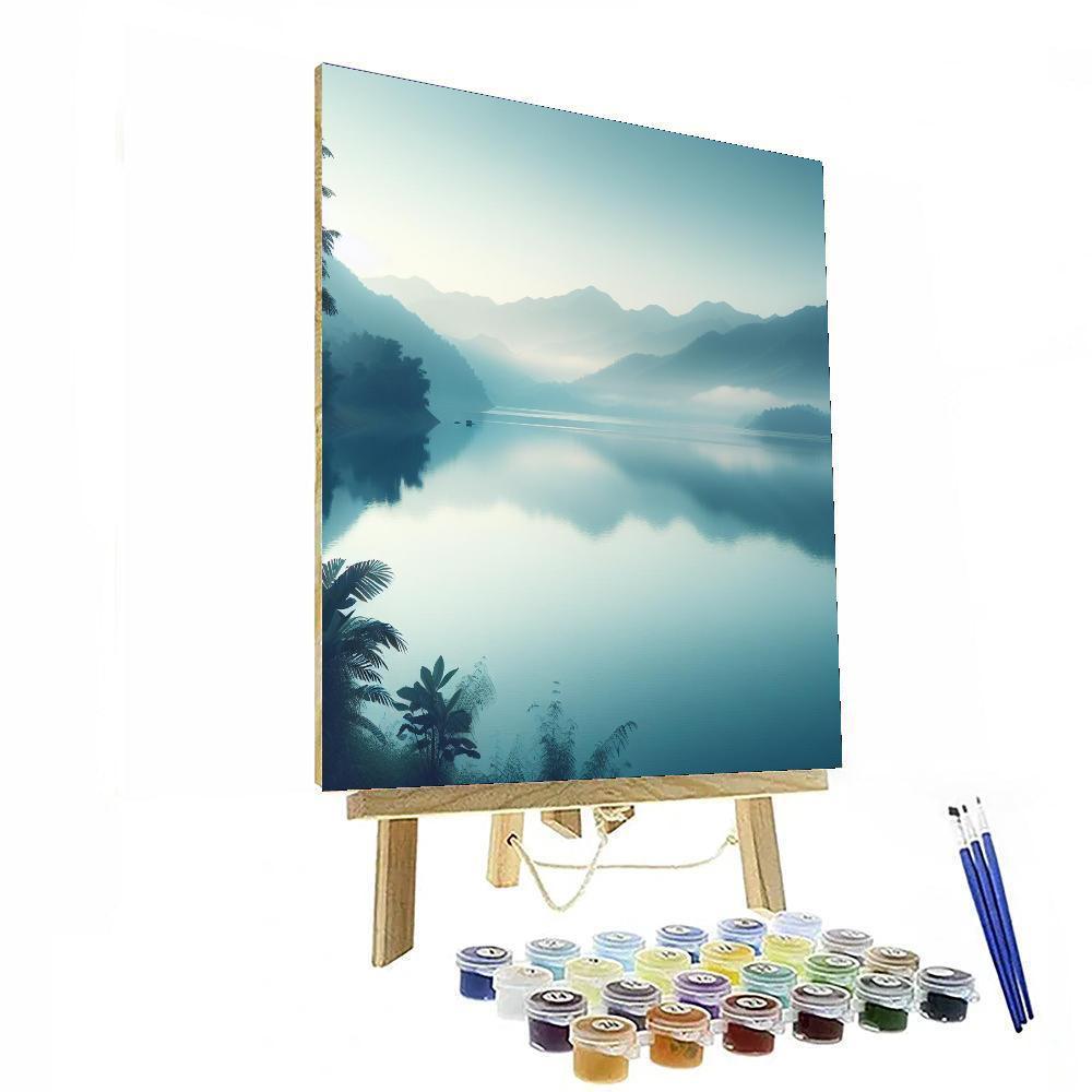 Misty Morning Lakeside Paint By Number
