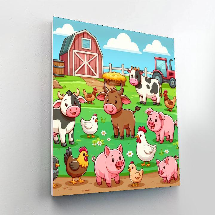 Farmyard Fun Festival Paint By Color