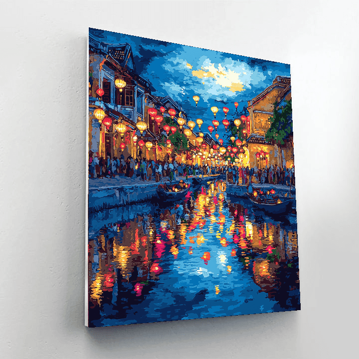 Hoi An Lantern Festival - Vietnam Paint By Numbers