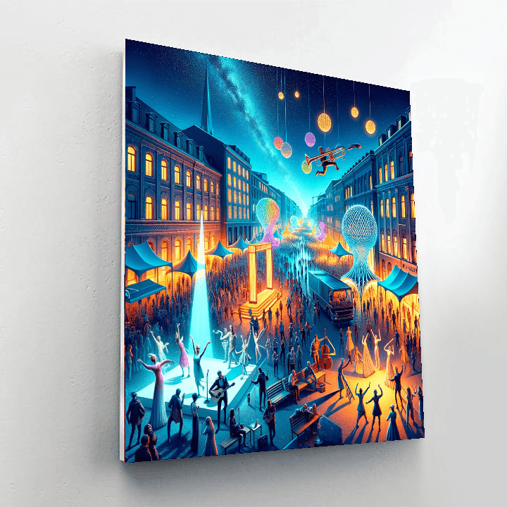 Helsinki's Night Of The Arts - Finland Paint By Number