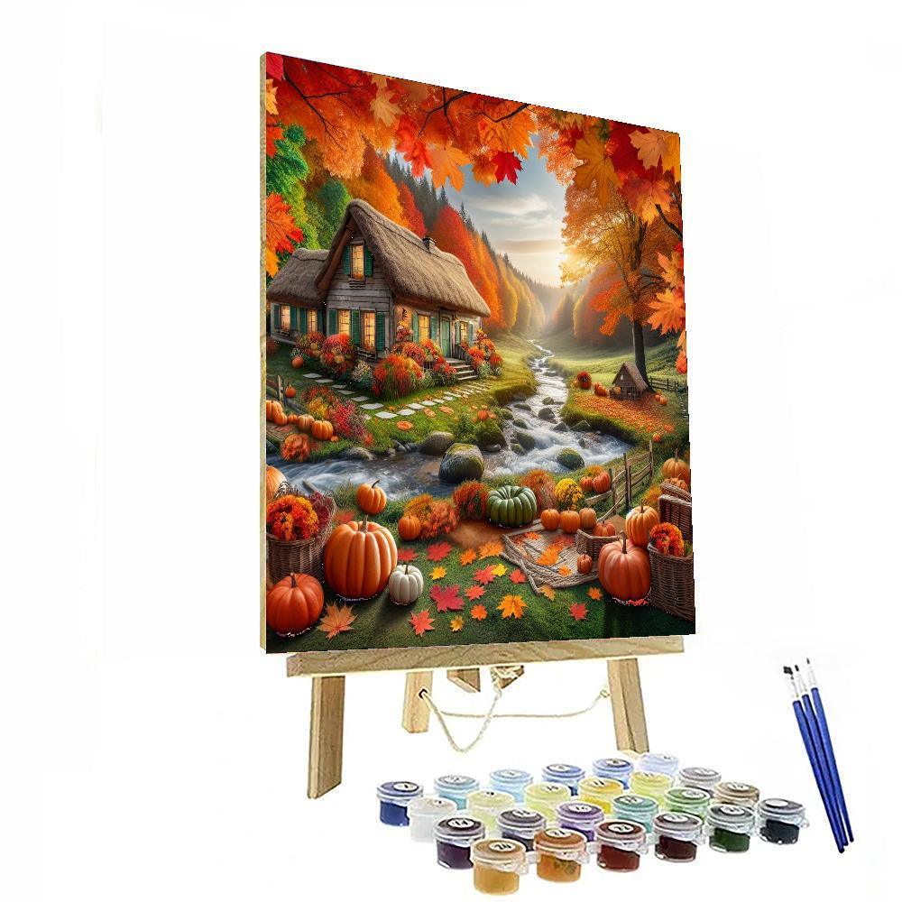 Cozy Autumn Cottage Paint By Numbers Kits