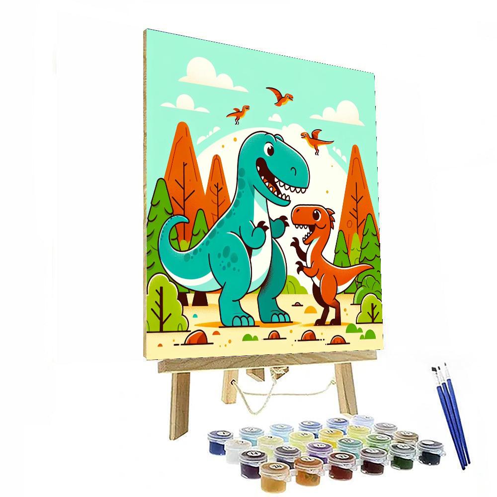 Dino Expedition Adventure Paint By Numbers