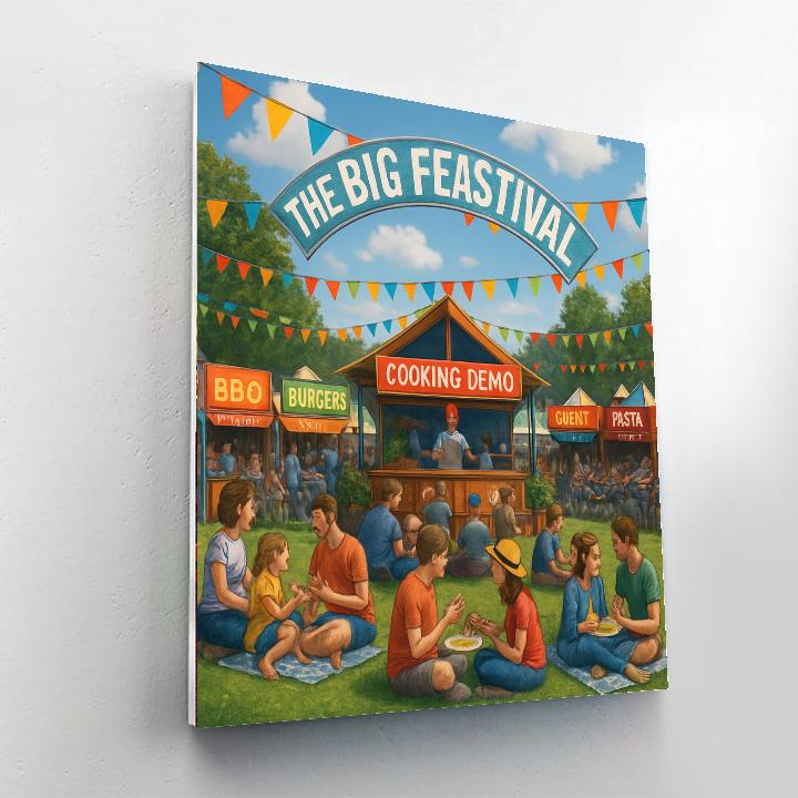 The Big Feastival - Oxfordshire, England Painting Number Kit