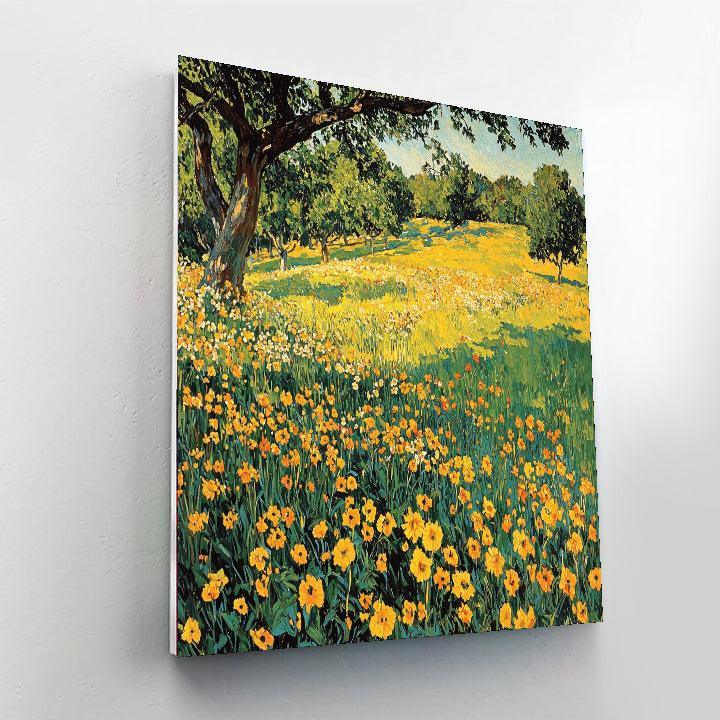 Vincent Van Gogh Inspired Golden Afternoon  Painting By Numbers Kit