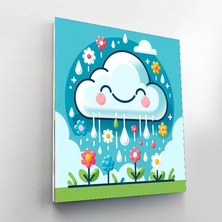 Joyful Cloudy Day Paint By Numbers Kits