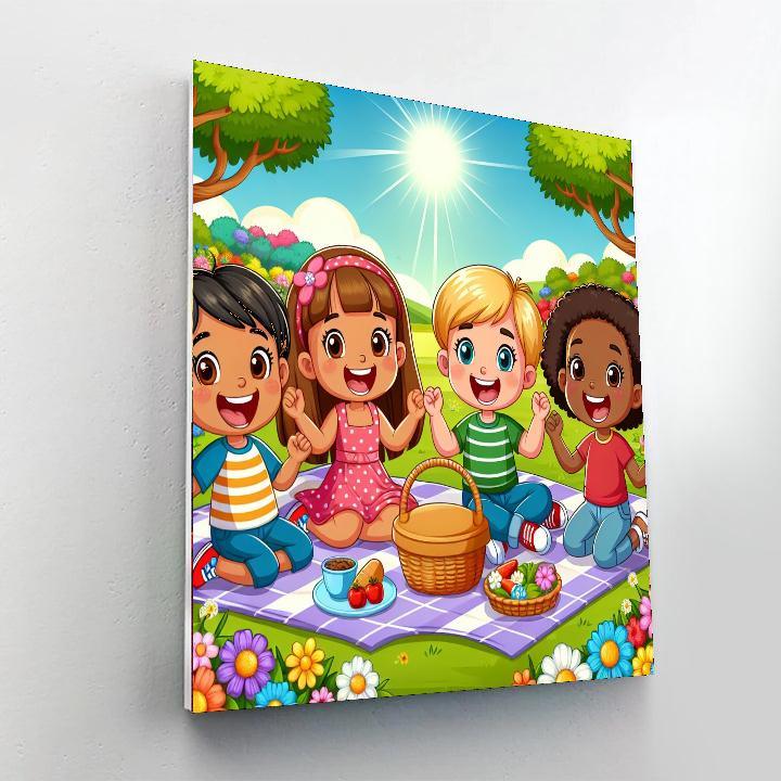 Sunny Picnic Fun Paint By Number