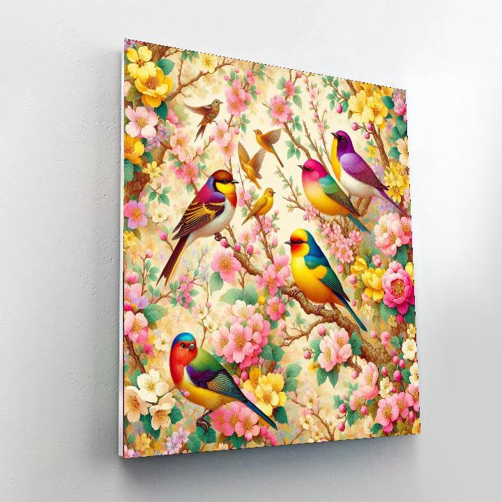 Serenade Of The Birds Painting By Numbers Kit