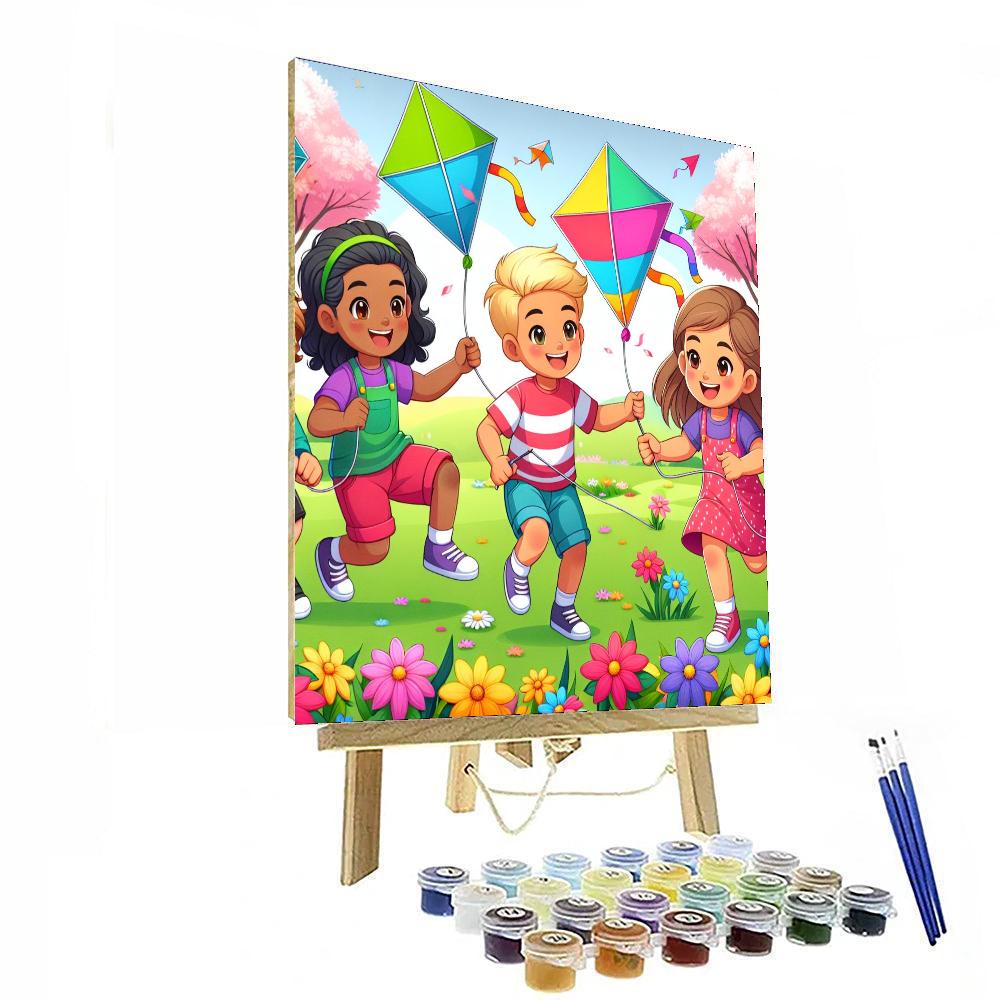 Joyful Springtime Adventure Painting By Numbers Kit