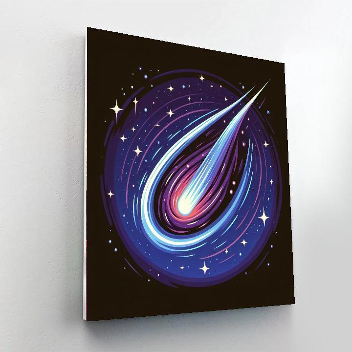 Celestial Comet Chase Paint By Color