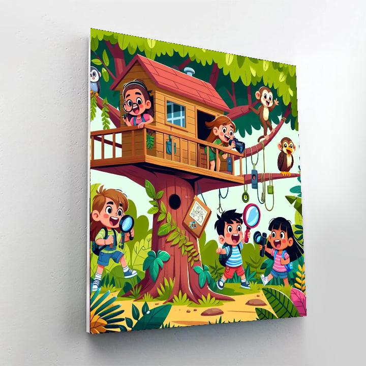 Treehouse Jungle Explorers Paint By Numbers