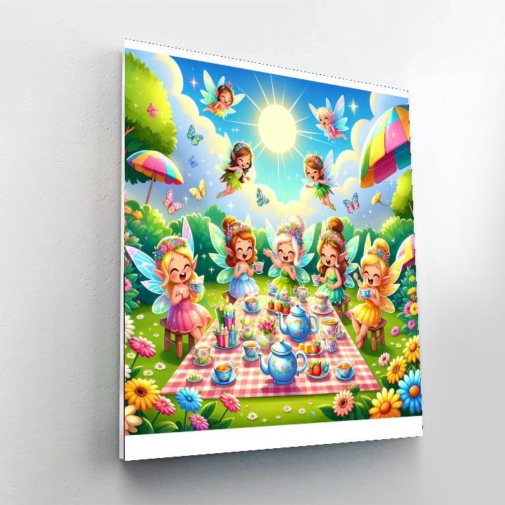 Whimsical Fairy Tea Party Paint By Numbers