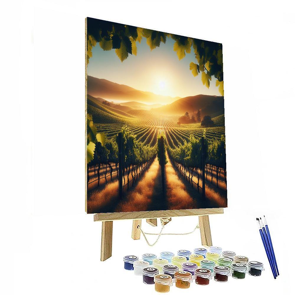 Sunlit Vineyard Harmony Numbered Painting Kits