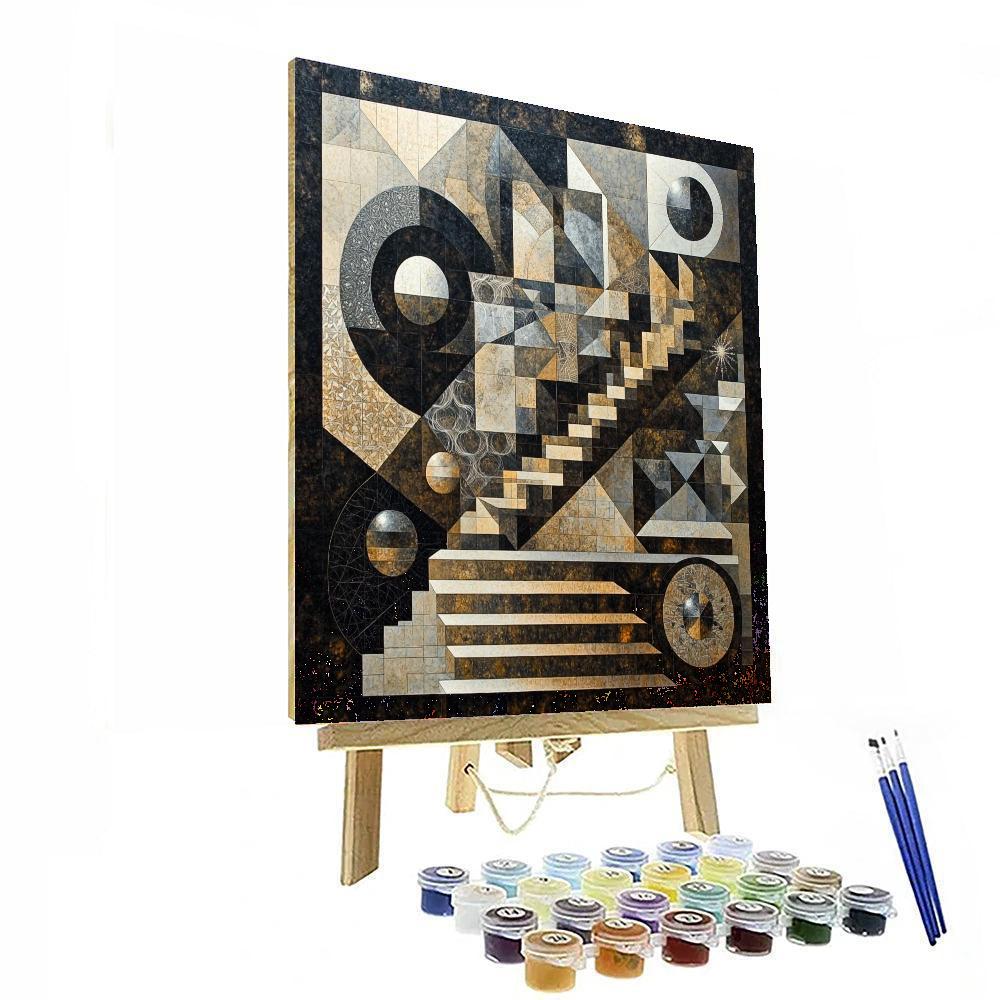 M.C. Escher Inspired Symmetry In Chaos  Paint By Numbers