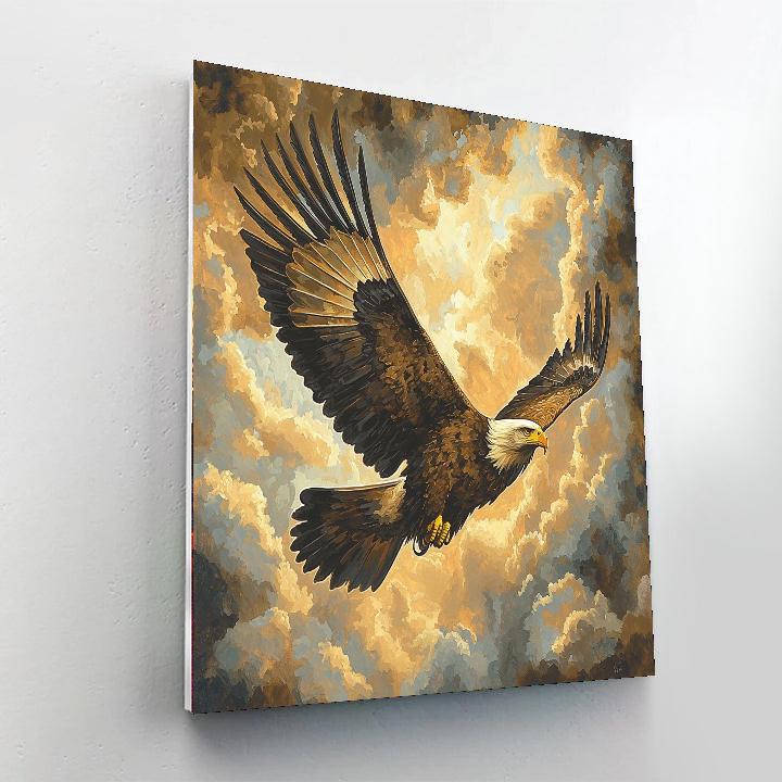 Michelangelo Inspired Eagle's Ascendancy  Paint By Color