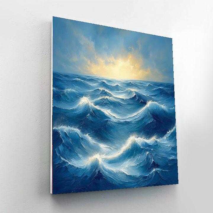 Michelangelo Inspired Eternal Voyage  Paint By Color