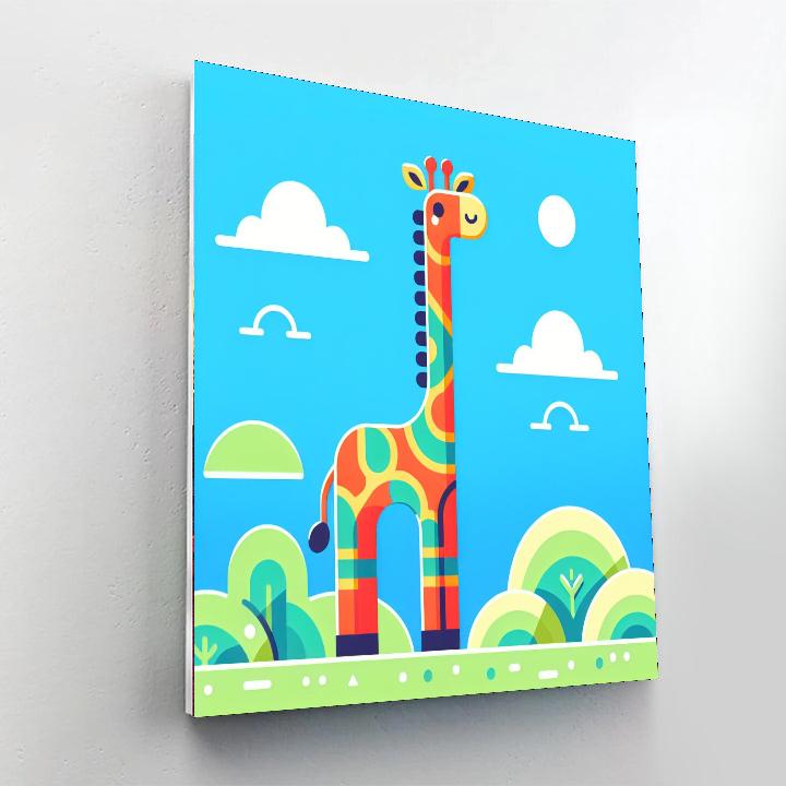 Gallant Giraffe Heights Painting Number Kit