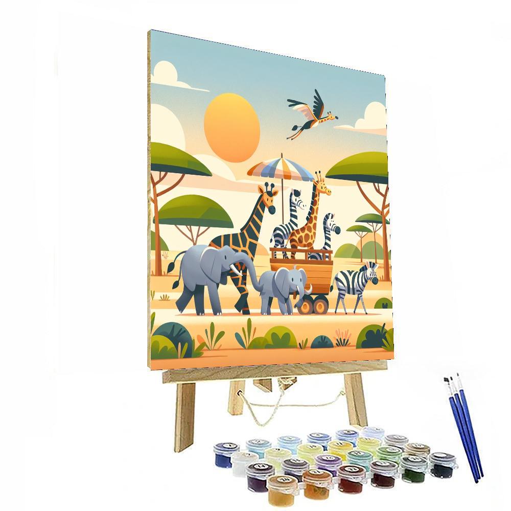 Safari Adventure Trails Numbered Painting Kits