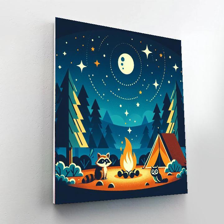 Under The Stars Camping Trip Numbered Painting Kits