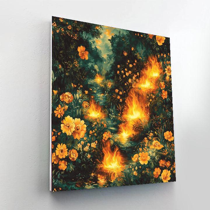 Frida Kahlo Inspired Embers Of Healing  Paint By Number