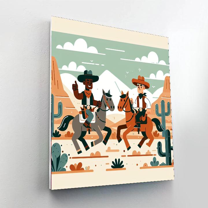 Wild West Wander Painting By Numbers Kit