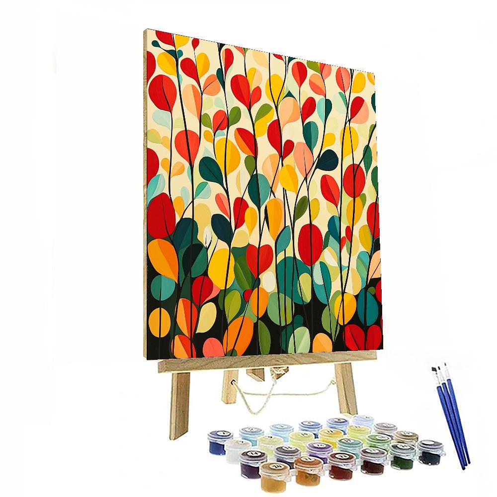 Joan Miró Inspired Mystical Garden Of Shapes  Paint By Numbers Art