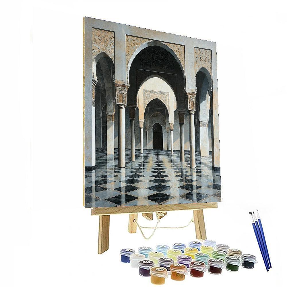 M.C. Escher Inspired Tessellated Dreams  Number Painting