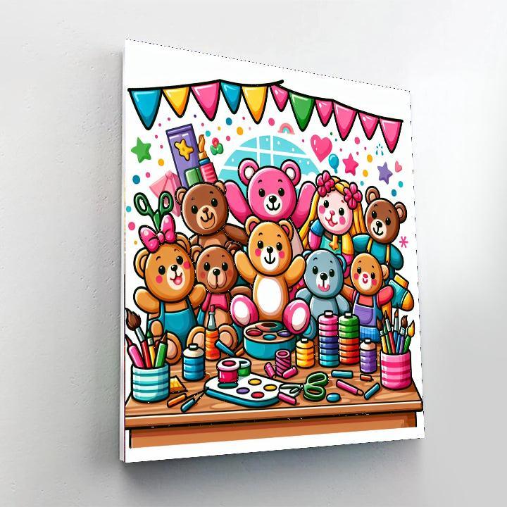 Enchanting Toy Workshop Paint By Numbers Kits