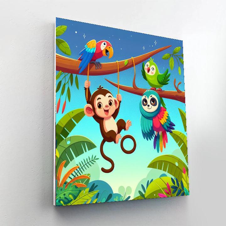 Jungle Joy Expedition Painting By Numbers Kit