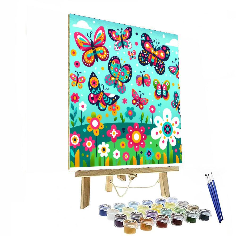 Rainbow Garden Frolic Paint By Color