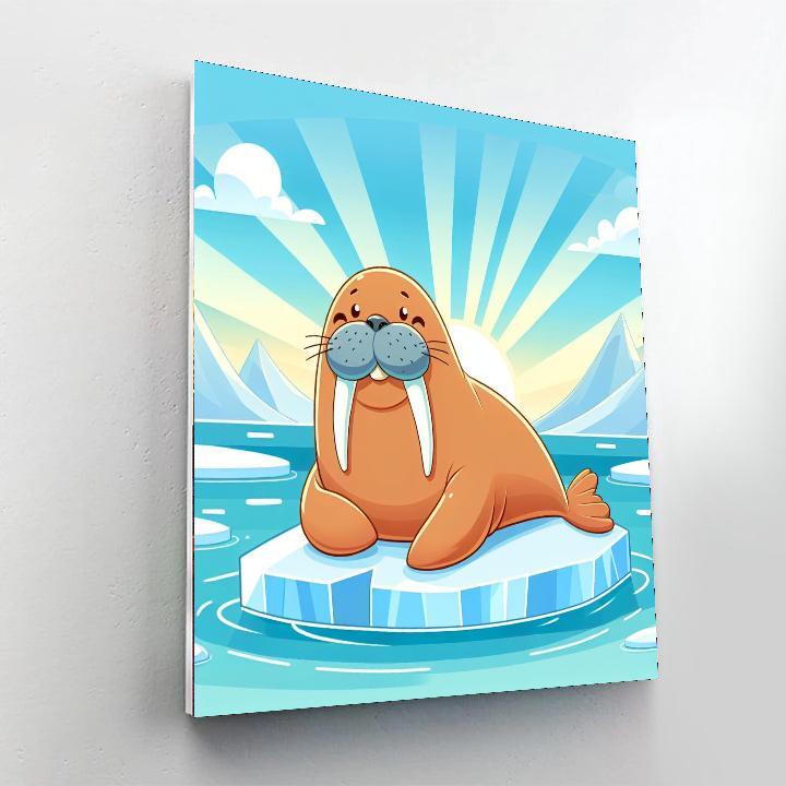 Whimsical Walrus Painting By Numbers Kit