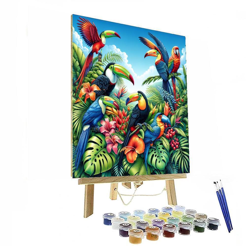 Tropical Paradise Awakening Number Painting
