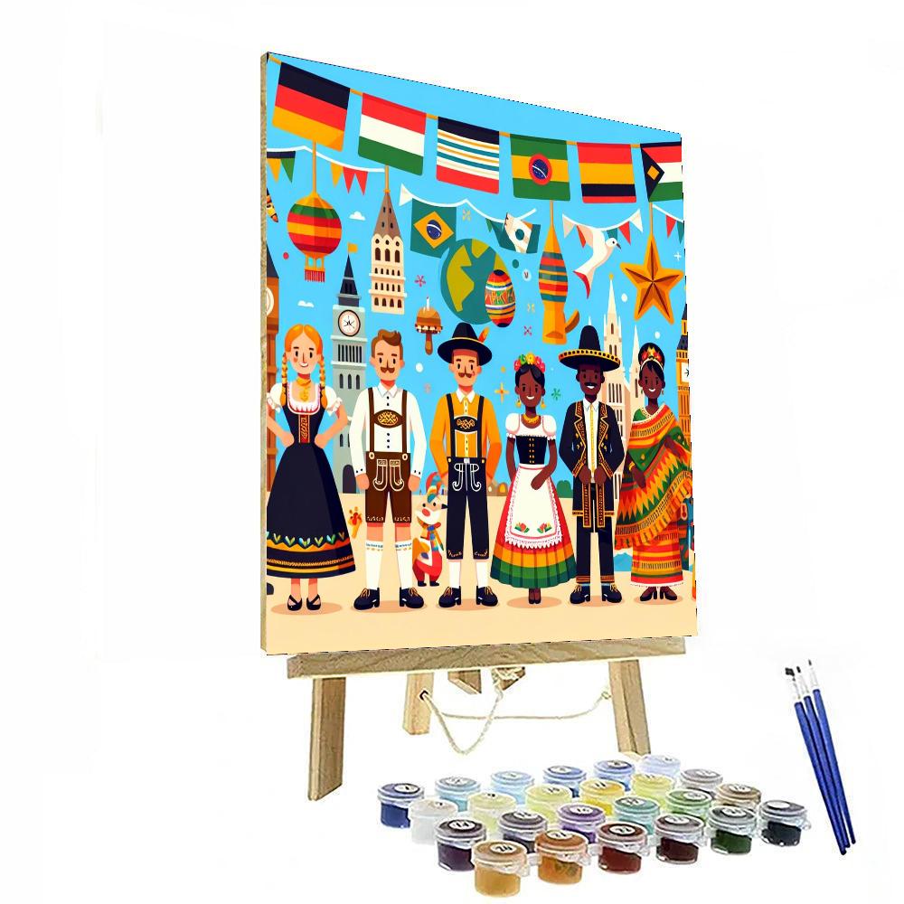 Around The World Adventures Paint By Color