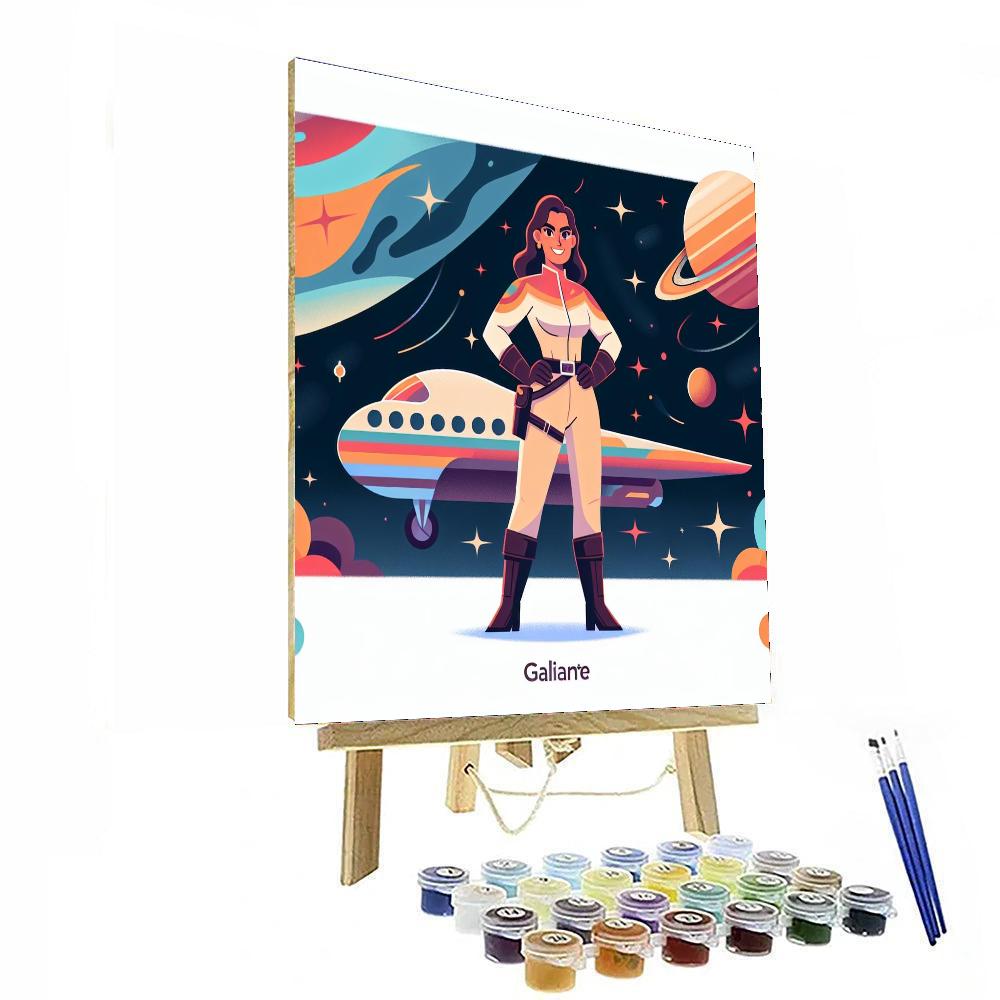 Space Captain's Cosmic Voyage Painting By Numbers Kit