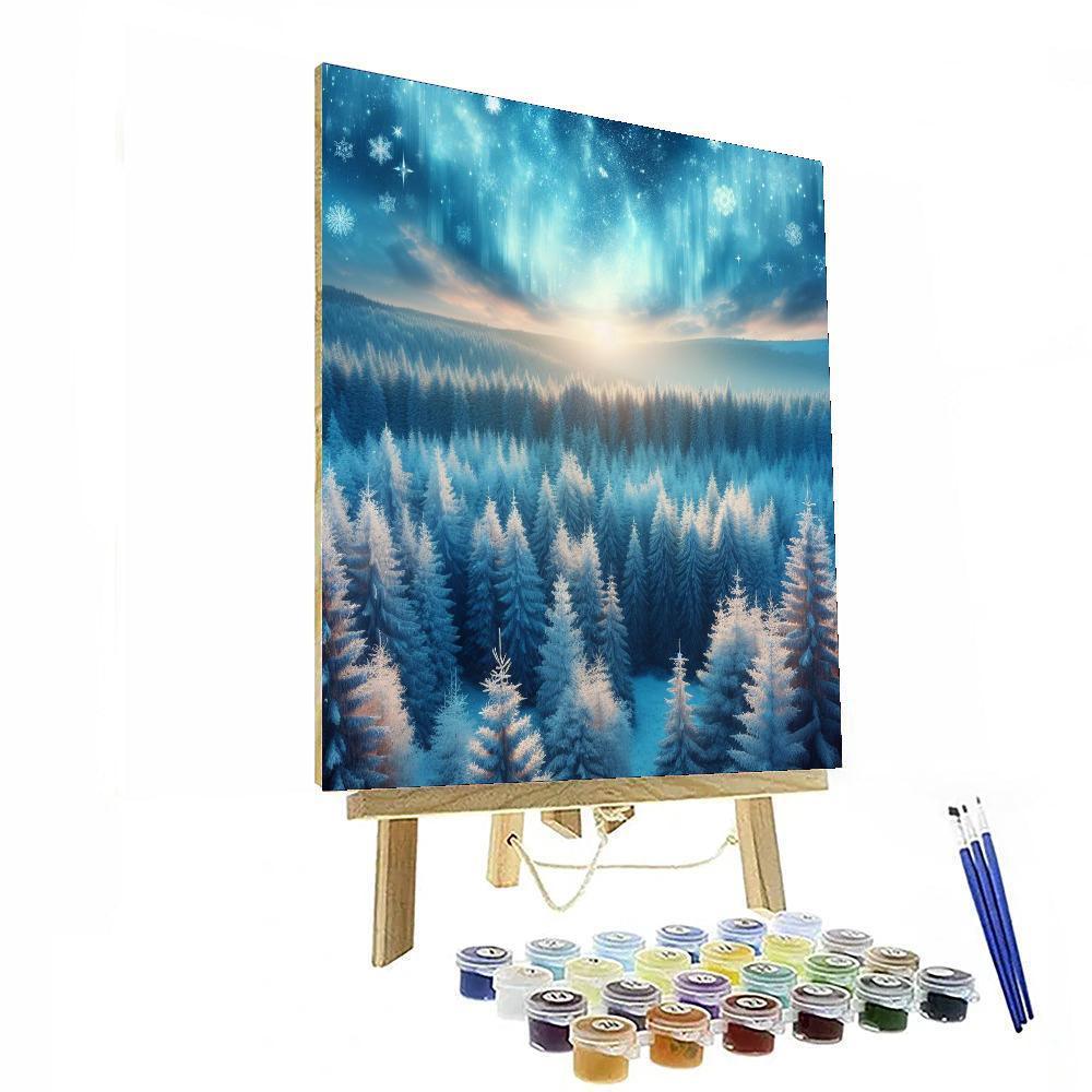 Winter Woodland Enchantment Numbered Painting Kits