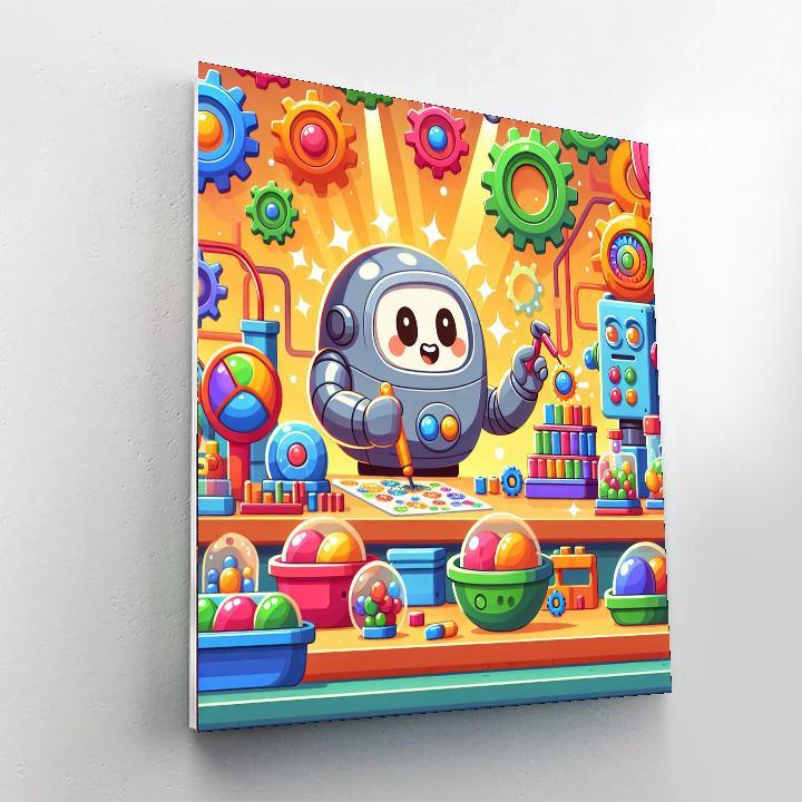 Magical Robot World Numbered Painting Kits