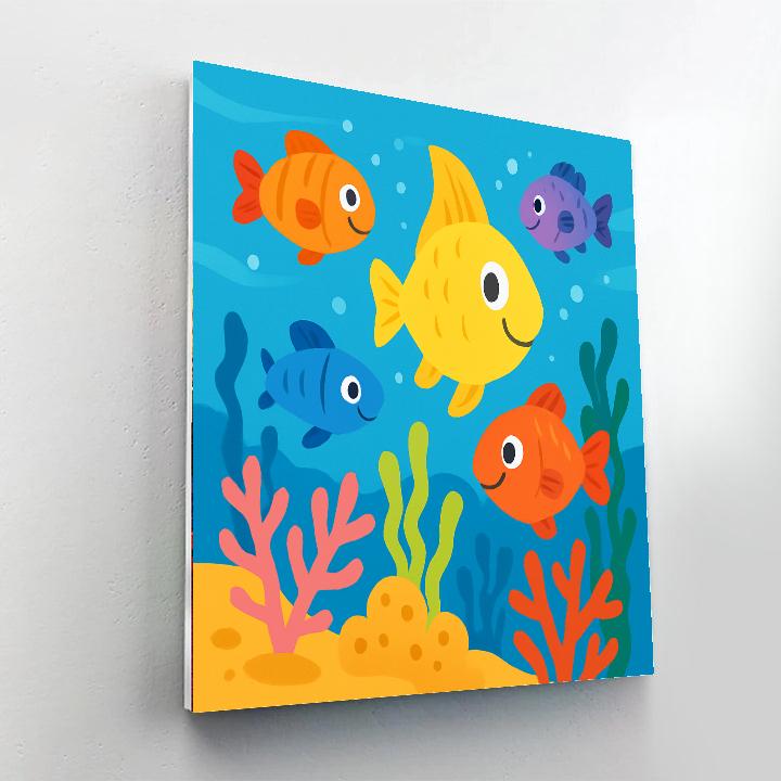 Friendly Fishes Numbered Painting Kits