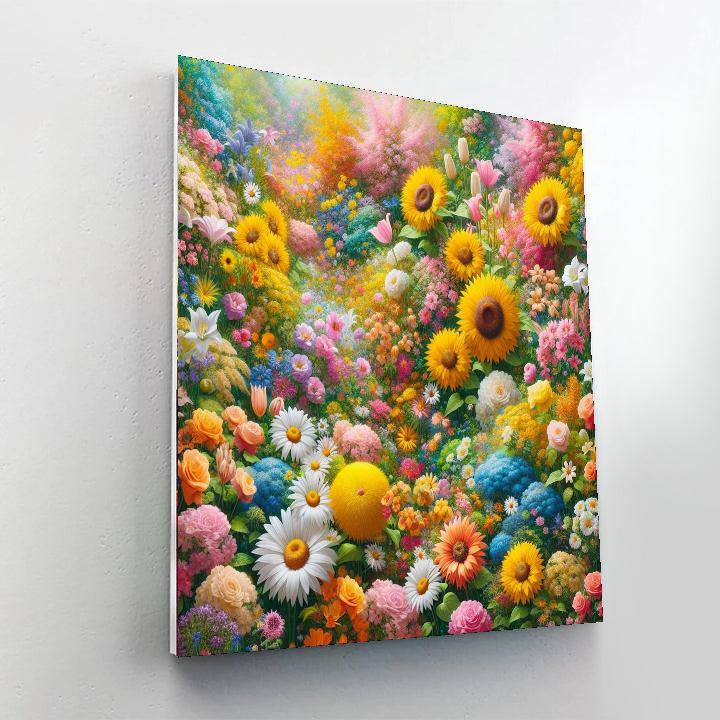 Summer Blooms Delight Paint By Number