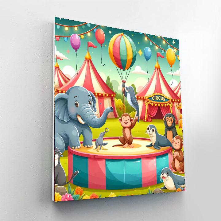 Circus Animal Carnival Paint By Number