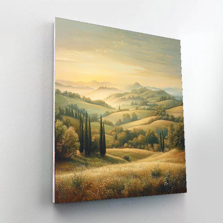 Leonardo Da Vinci Inspired Serenade Of The Morning Light  Painting Number Kit