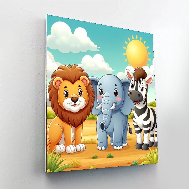 Charming Safari Numbered Painting Kits