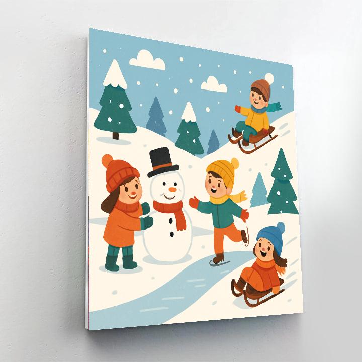 Magical Winterland Painting By Numbers Kit