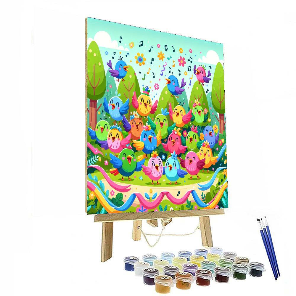 Feathered Forest Fiesta Numbered Painting Kits