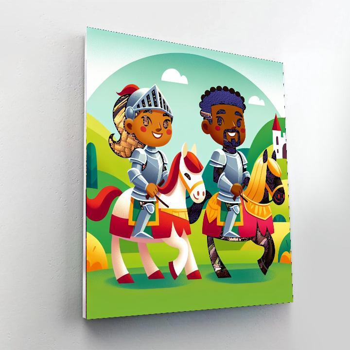 Heroic Knights Painting Number Kit