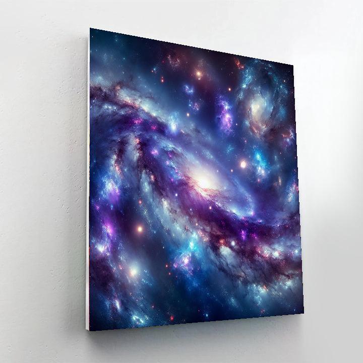 Cosmic Celestial Ballet Painting By Numbers Kit