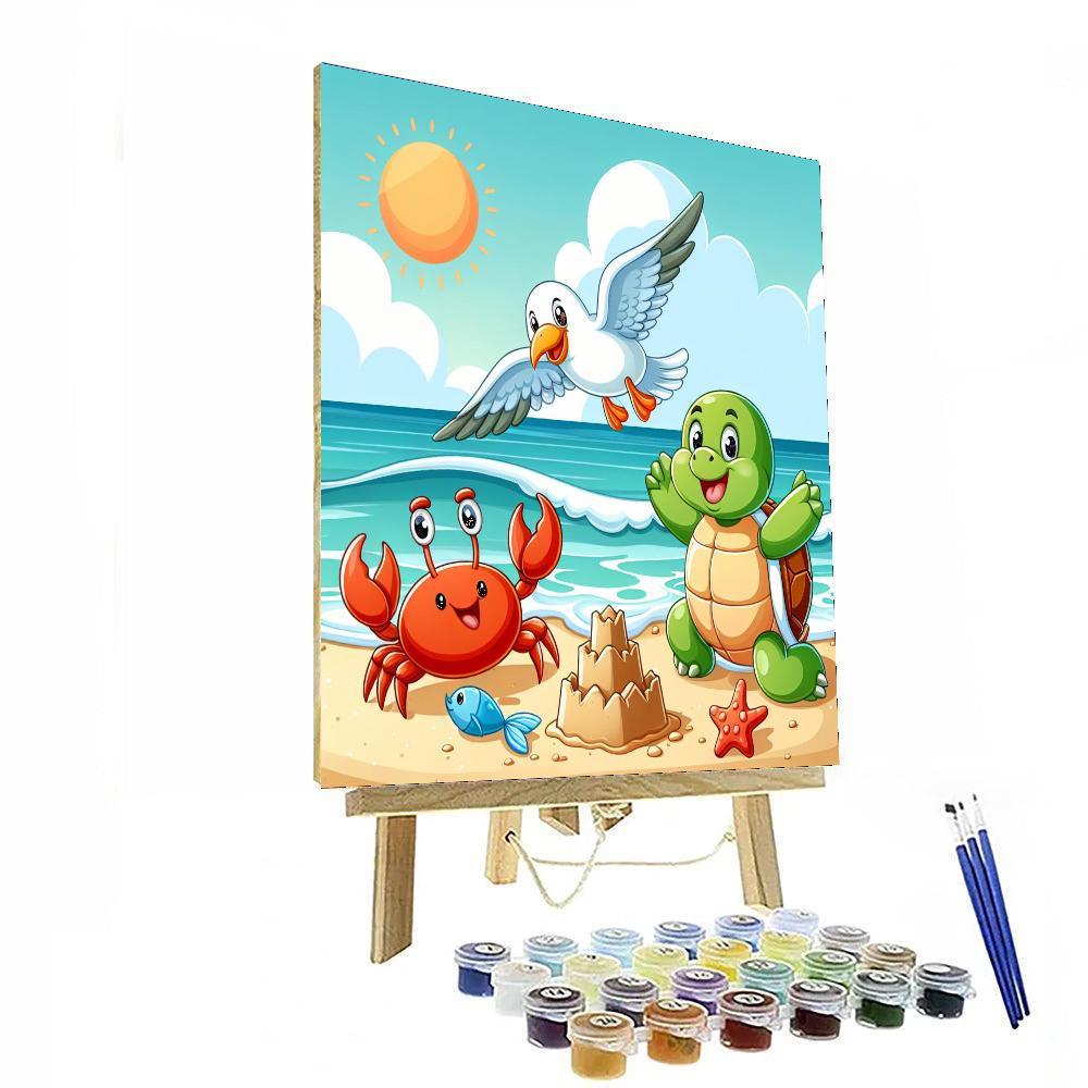 Silly Seaside Adventure Painting By Numbers Kit
