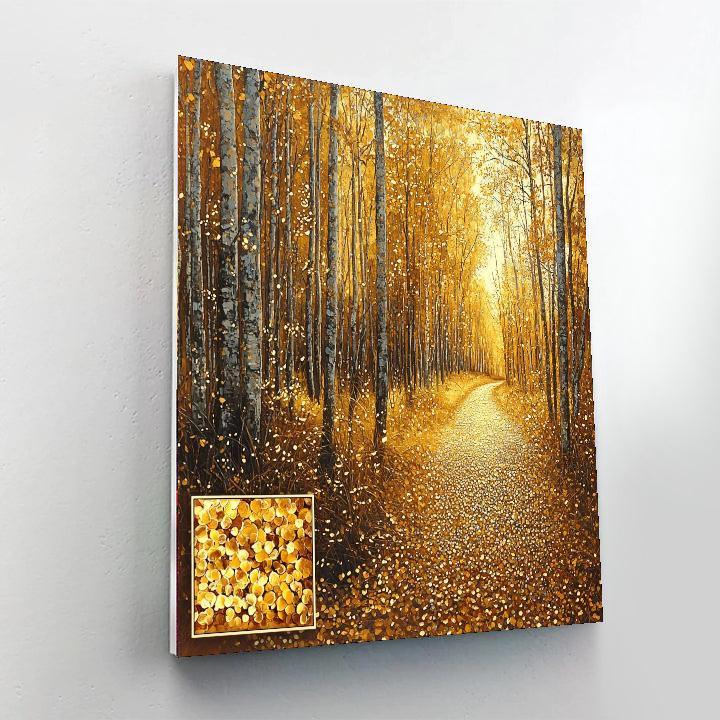 Gustav Klimt Inspired Klimt's Whispering Leaves  Numbered Painting Kits