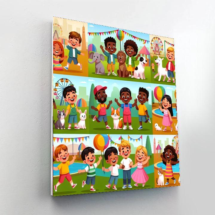 Friendship Fun Park Paint By Number